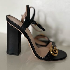 Gucci Marmont Leather Sandal